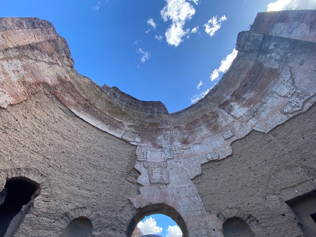 The Baths of Caracalla, looking to the sky. Photo by the author